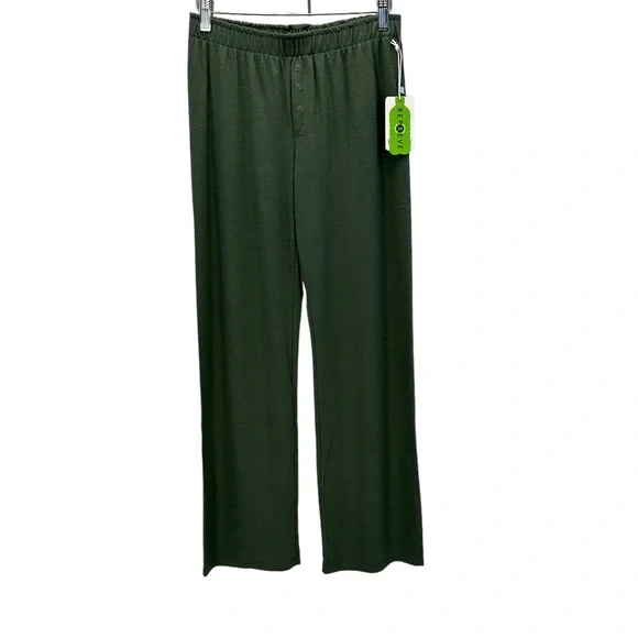 PJ Salvage Elastic Waist Lounge Sleep Pants - Sage Green - RZRLP - Picture 1 of 9
